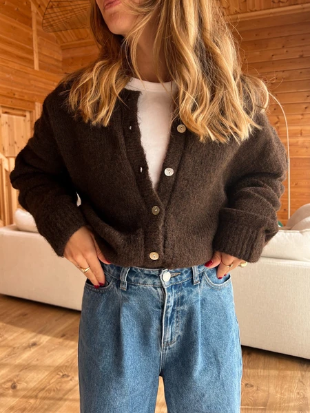 GILET ETIENNE MARRON