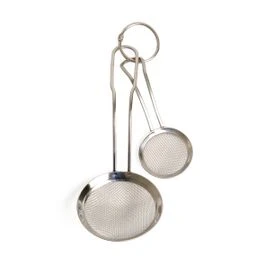 Passoires avec manche, acier inoxydable, 2pcs