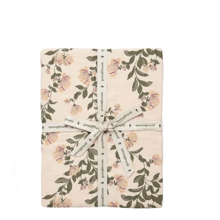 Drap-housse Honeysuckle en mousseline de coton | Ecru