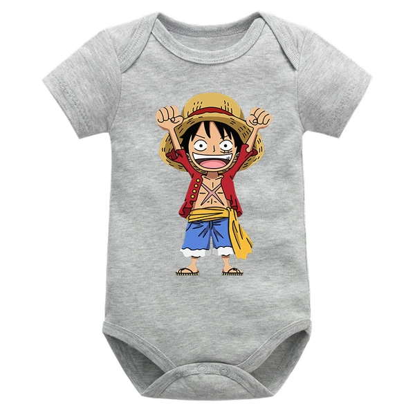 One Piece Funny Luffy cotton baby bodysuit - One Piece Universe - The Best Store for One Piece Merchandise