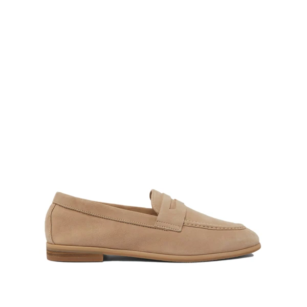 MOCASSINS EN CUIR VELOURS BEIGE JONAK - FEMME | Place des Tendances