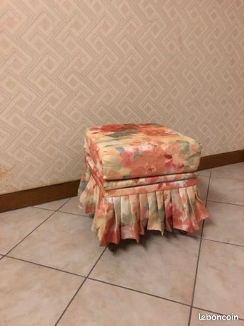 Pouf/Coffre de rangement vintage
