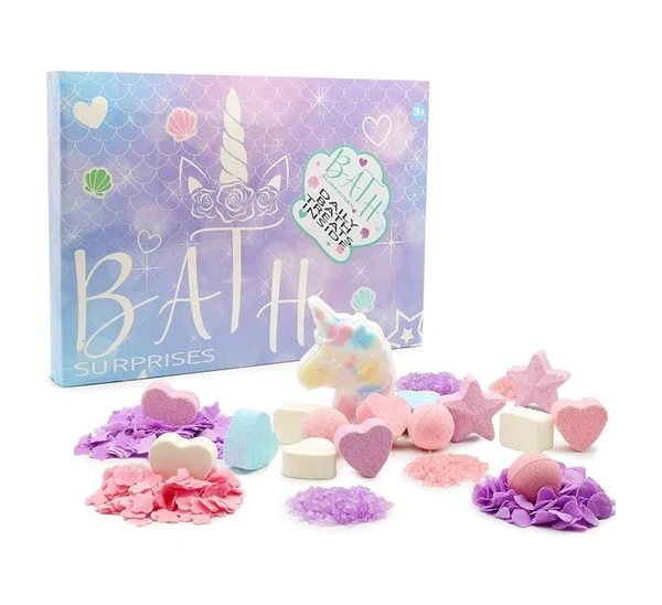 Produits pour le bain KreativeKraft Bombes De Bain Licorne, Coffret Cadeau Boules De Bain Multicolores pour Enfant Femme 122262