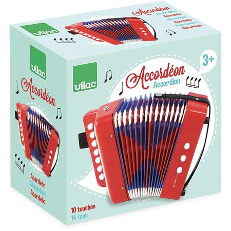 Accordeon en PVC 10 touches et 14 tons
