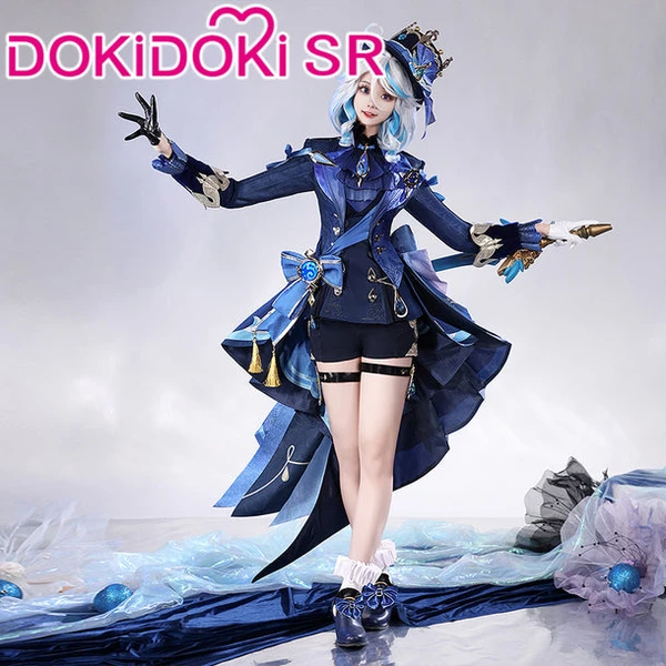 【Size S-2XL】【Partial Ready For Ship】DokiDoki-SR Game Genshin Impact Cosplay Fontaine Furina Costume / Shoes Dark Furina Focalors