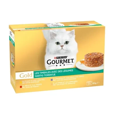 Lot Gourmet Gold Timbales 24 x 85 g pour chat ► Acheter pas che ✔