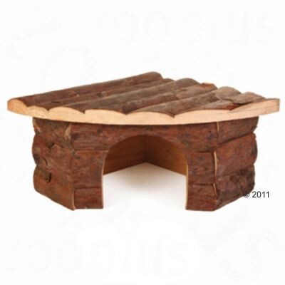 Maisonnette d'angle pour rongeur et lapin