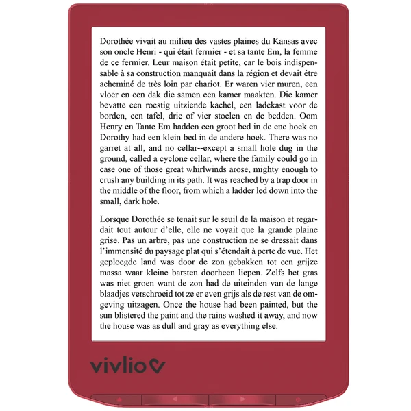 Liseuse Vivlio Light - Ruby