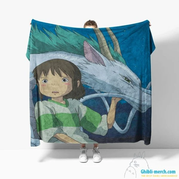 Spirited Away Chihiro Blanket Fleece Super Soft & Warm | Ghibli Merch Store