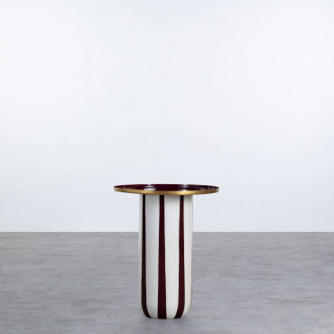 Table d'Appoint Ronde en Métal (Ø40,7 cm) Gela