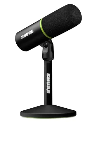 Shure MV6 Micro USB Gaming, USB-C, Microphone Dynamique, Mode Auto Level, Digital Popper Stopper, pour PC Gamers, Streamers