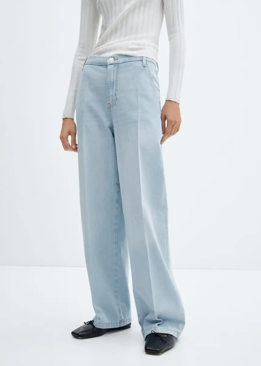 Jean droit taille normale - Femme | Mango France