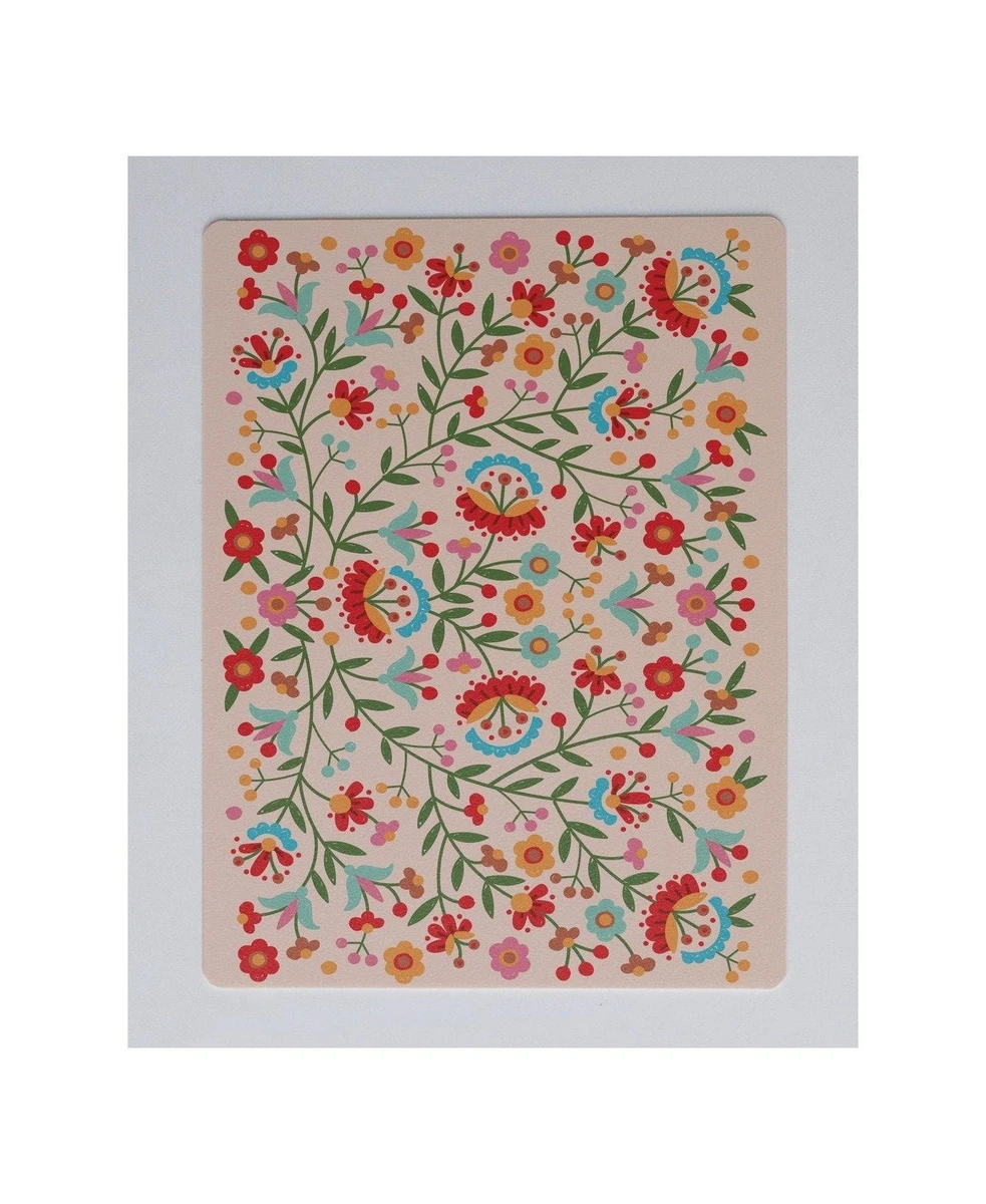Tapis De Bureau - Fleurs Mexicaines
