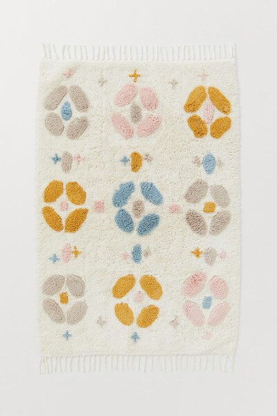 Tapis en peluche de coton