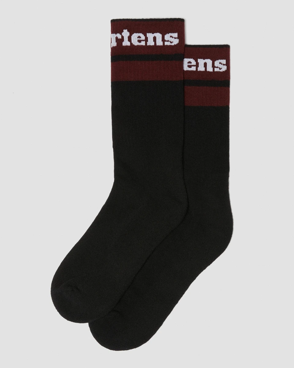 DR MARTENS Chaussettes Athletic Logo en coton biologique mélangé