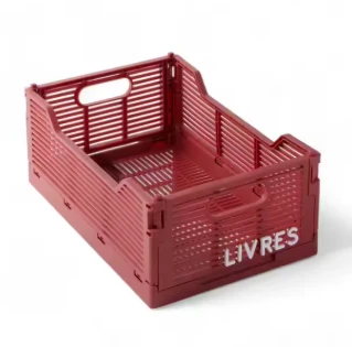 Caisse Plastique Pliabe M - Terracotta La Tete Dans Les Nuages