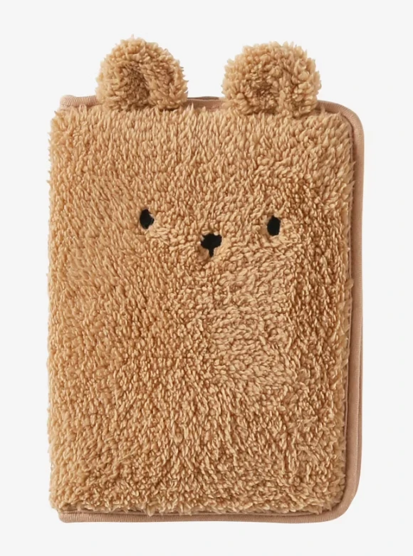 Protège carnet de santé sherpa TEDDY BEAR beige - Vertbaudet