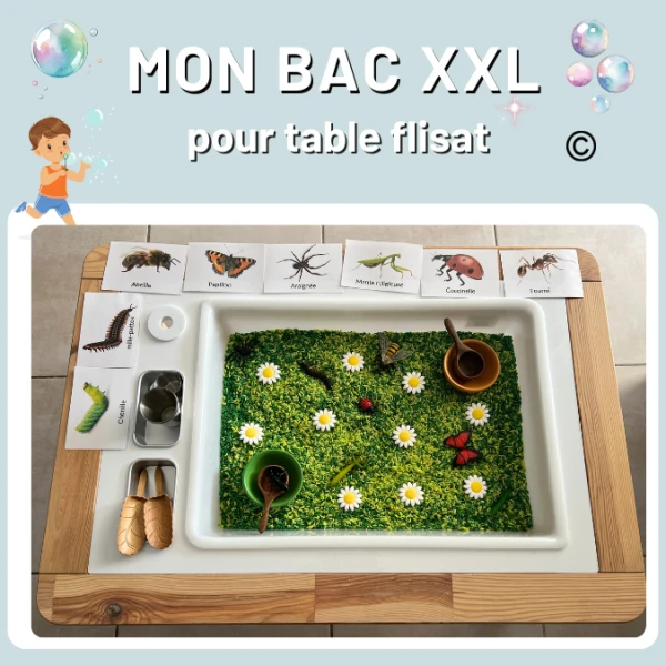 Table sensorielle flisat IKEA, 1 fabuleux Bac activité XXL