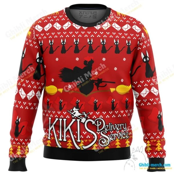 Kiki’s Delivery Service Ugly Christmas Sweater - Ghibli Merch Store - Official Studio Ghibli Merchandise