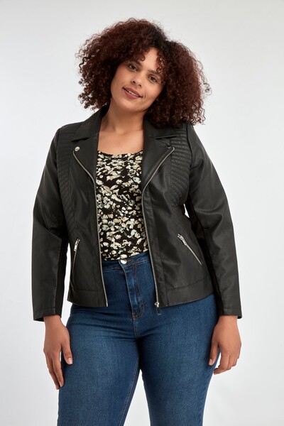 Veste en similicuir