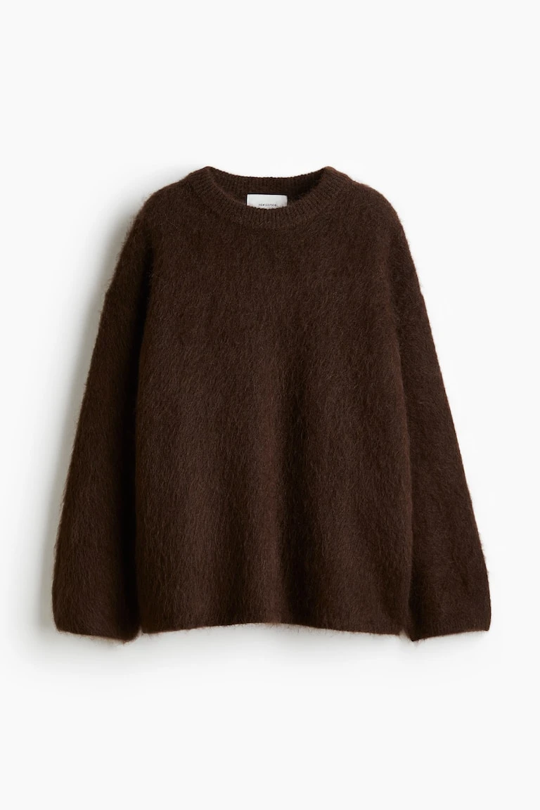 Pull oversize en mohair mélangé