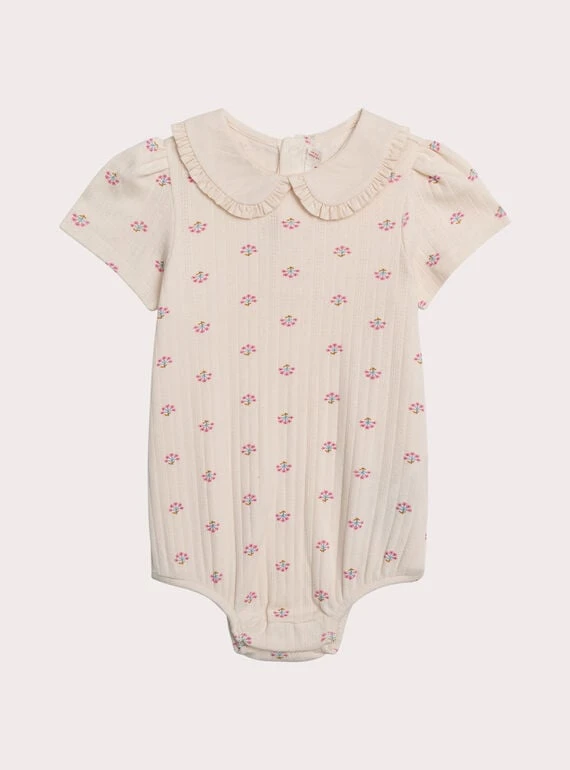 Body fleurs pour bébé fille