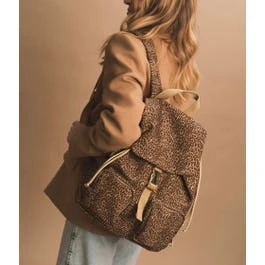 SAC A DOS BONHEUR LEOPARD