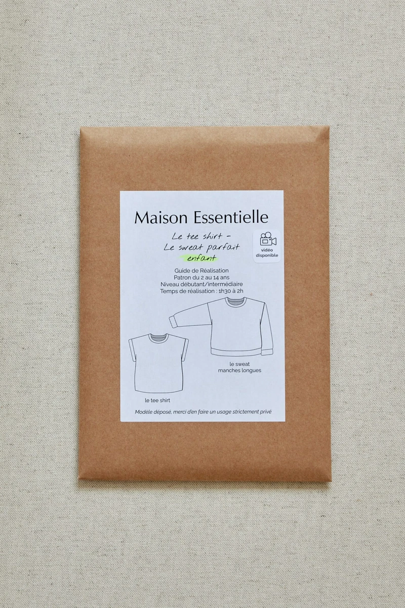Patron "Le tee shirt / sweat Parfait" ENFANT PDF
