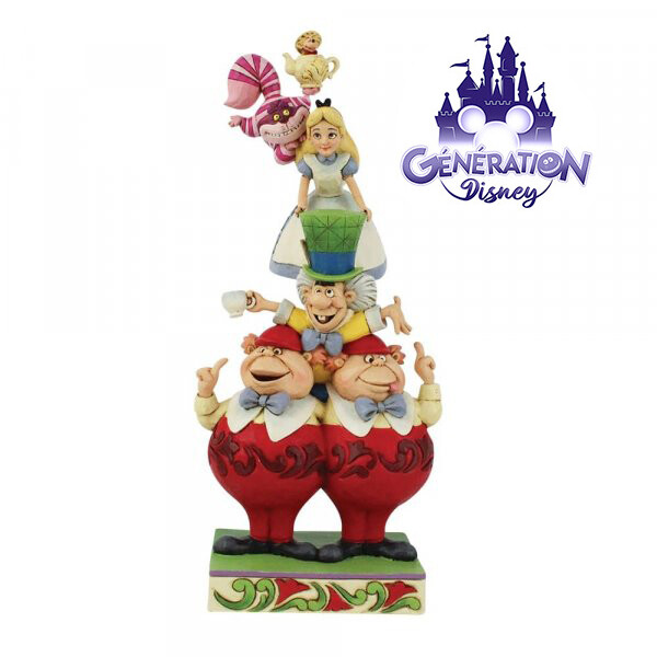 Scénette résine Alice au Pays des Merveilles "We're All Mad Here" Enesco by Jim Shore - Generation-Disney