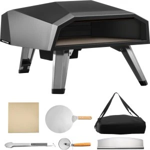 VEVOR Four à Pizza Portable 300 mm Four à Pizza Extérieur  Acier Inoxydable Four à Pizza de Jardin avec Pierre à Pizza / Pelle à Pizza / Coupe-Pizza  pour les événements / étal de Marché Alimentaire