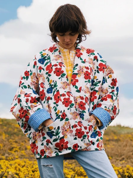Hibiscus reversible quilted jacket - Lucas du Tertre