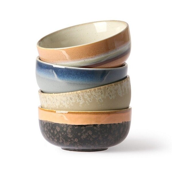 Bols apéritif céramique 70's set 4 