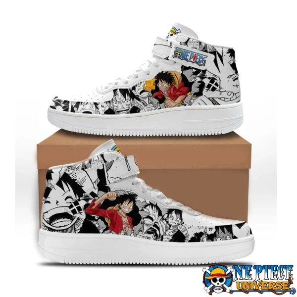 Luffy One Piece High Top Air Force Shoes Anime Custom Shoes - One Piece Universe - The Best Store for One Piece Merchandise