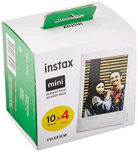 instax Mini Film, Lot de 40 Photos [Exclusif Amazon] Blanc