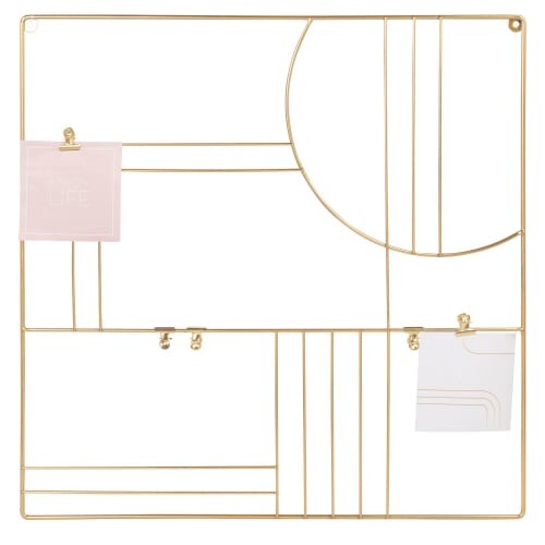 Pêle-mêle en métal doré 50x50 | Maisons du Monde