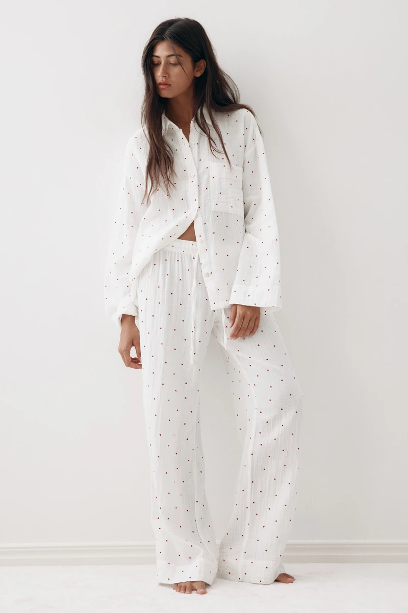 Pyjama en mousseline de coton