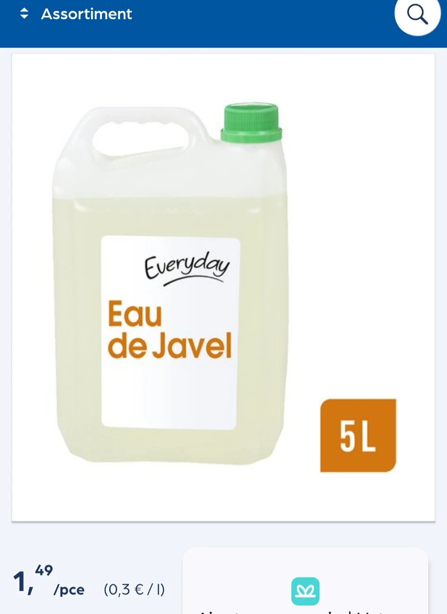 Eau de javel