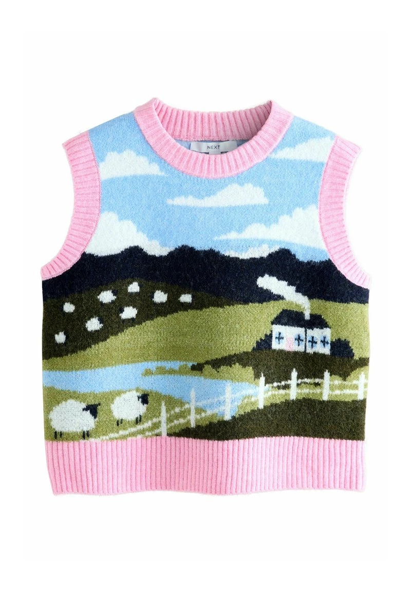 REGULAR FIT - CREW NECK SLEEVELESS - Débardeur - multi landscape scene
