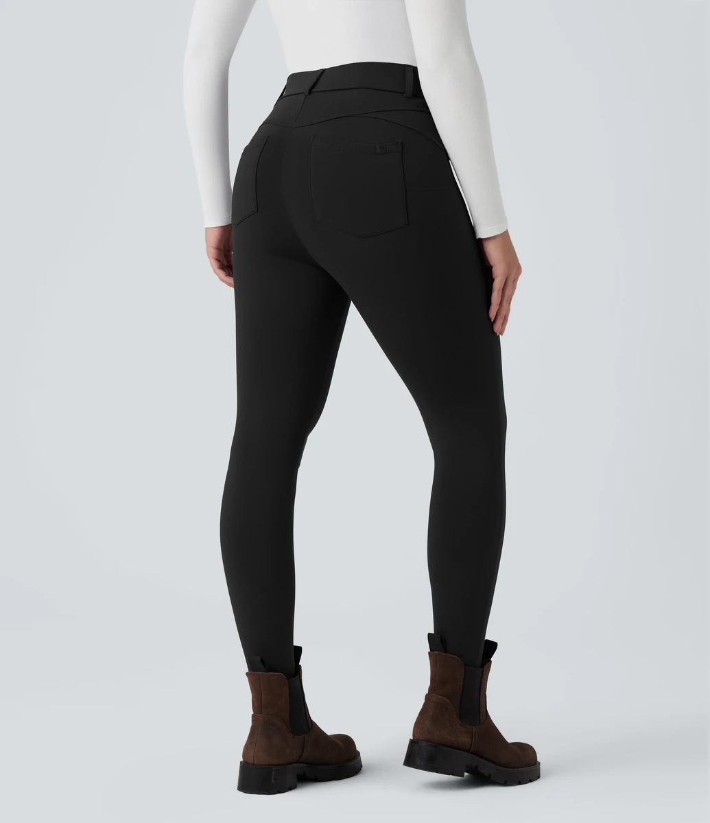 Legging thermique SoftlyZero™ Plush 7/8 taille haute avec poches