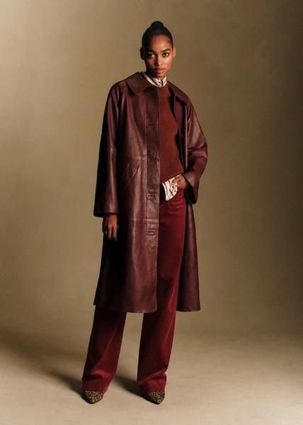 Manteau Clyde - Bordeaux