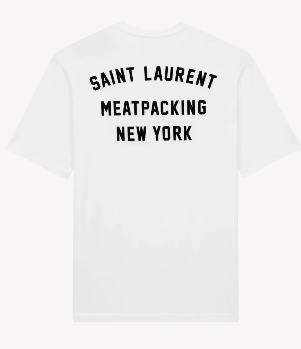 SAINT LAURENT T-SHIRT ADRESSE NEW YORK | Saint Laurent | YSL.com
