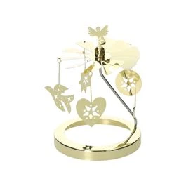 Moulin rotatif pour bougie parfumée, métal, doré