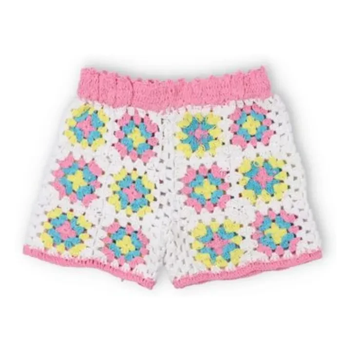 Short Crochet Fleurs Nikaia Baby | Rose bonbon