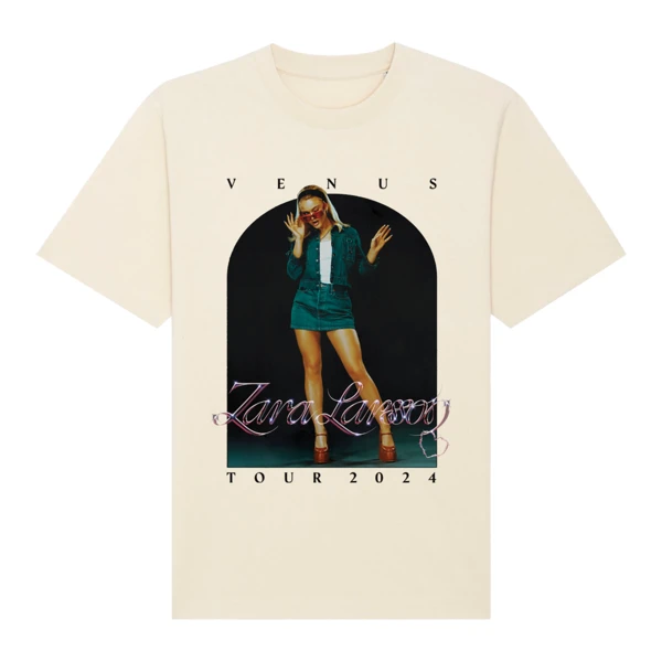 Zara Larsson | UK & EU 2024 Ecru Venus Tour T-Shirt