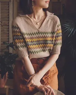 Liana Sweater pattern by Irene Lin