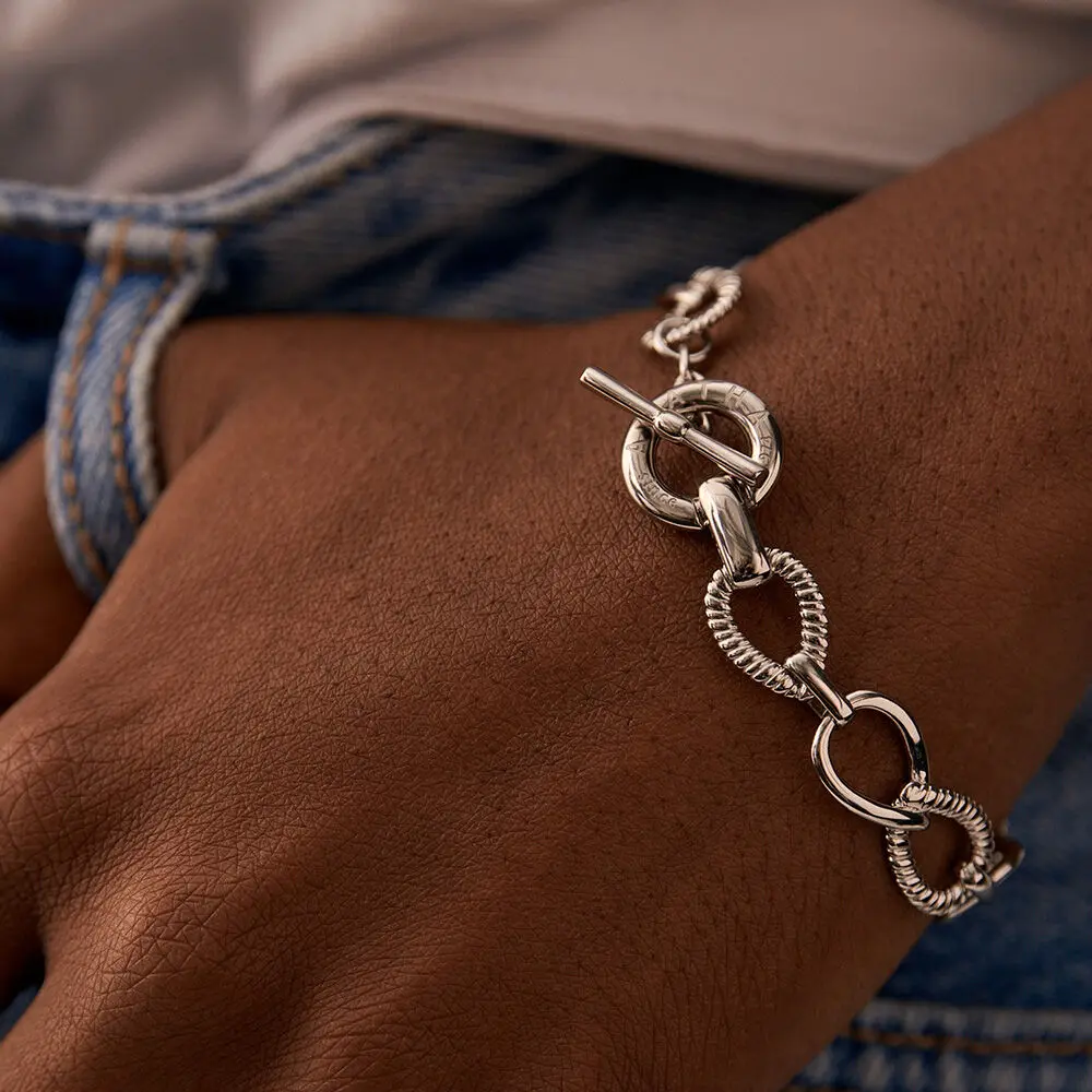Bracelet souple HARMONIE - Argenté