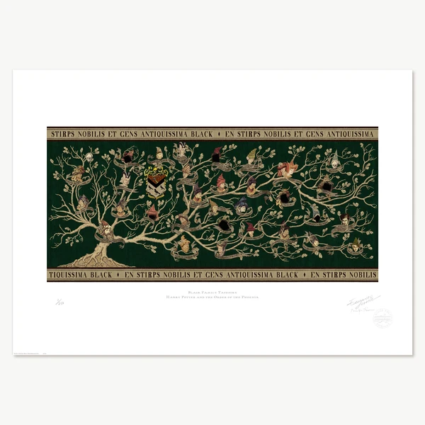 Black Family Tapestry - MinaLima