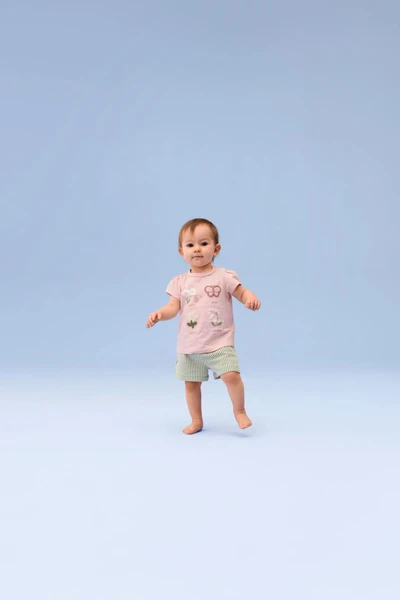 Lot de 3 - petites fleurs - shorts en molleton pour bébé