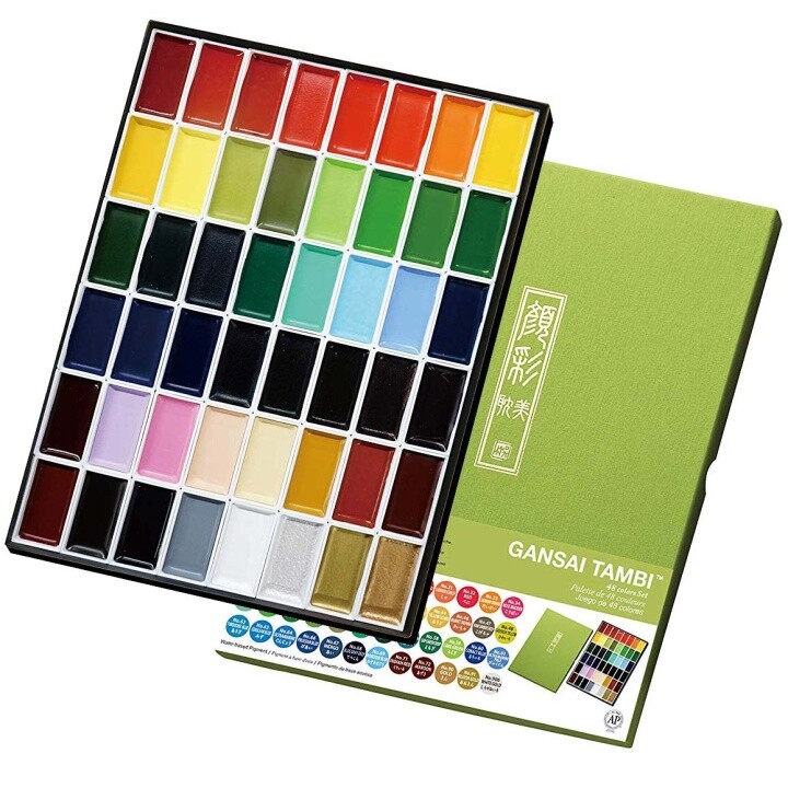 Gansai Tambi aquarelle lot de 48