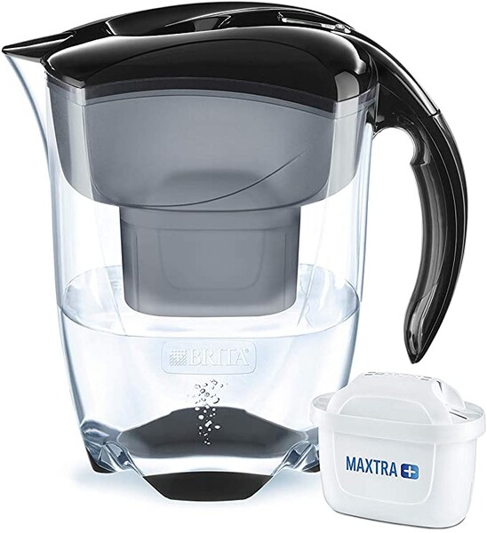 BRITA, Carafe Filtrante, Elemaris XL, 3.5L, 1 Cartouche Filtrante MAXTRA+ incluse - Noir: Amazon.fr: Cuisine & Maison